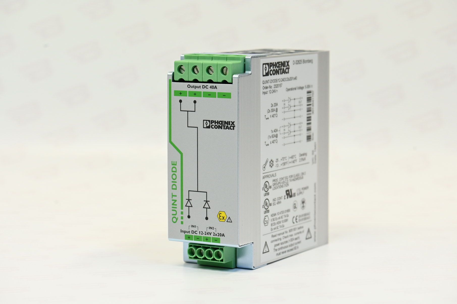 Phoenix contact 2320157 QUINT-DIODE/12-24DC/2X20/1X40 