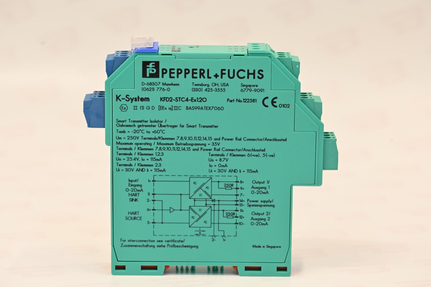 Pepperl+Fuchs 122581 KFD2-STC4-EX1.2O 