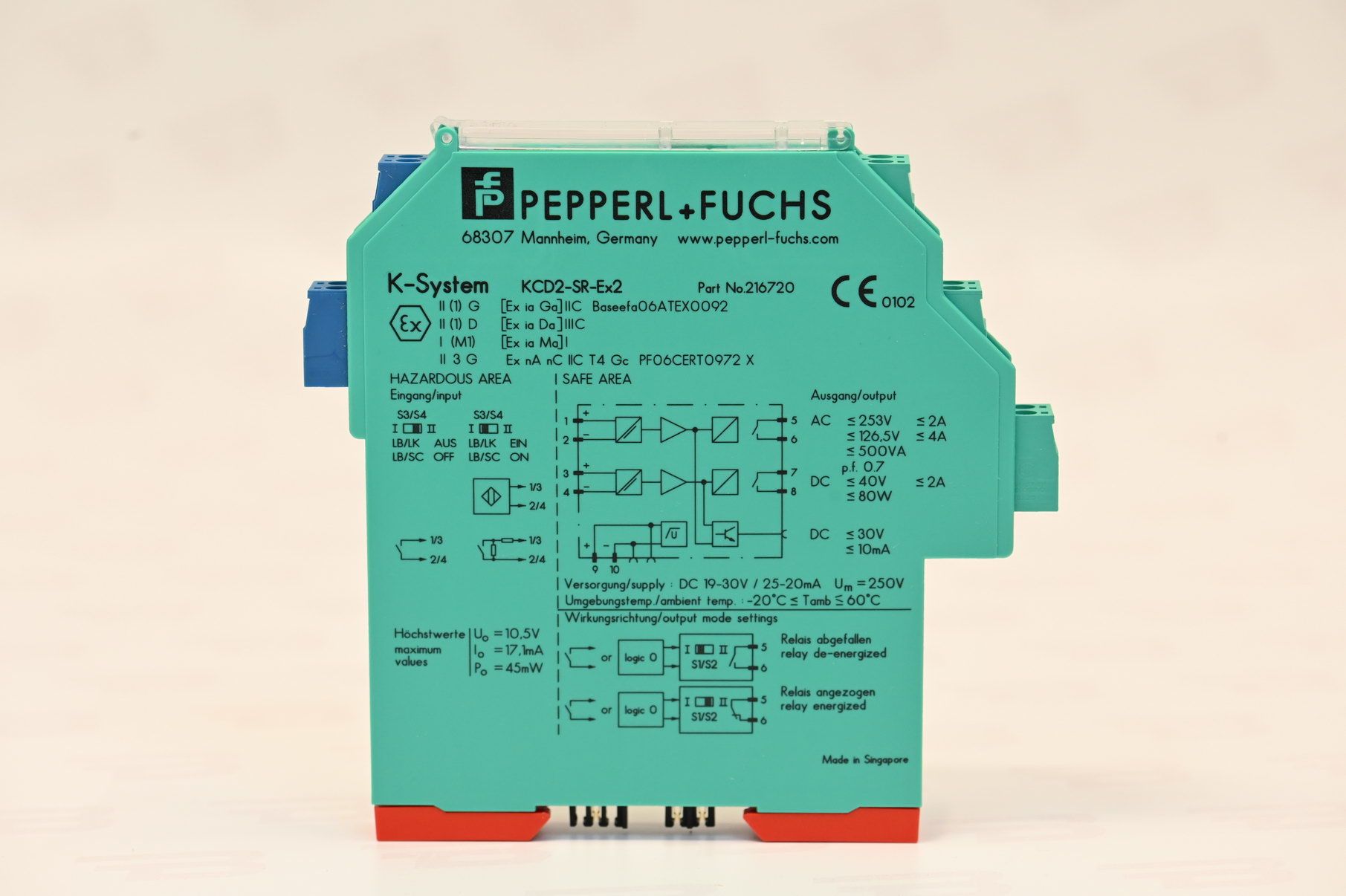 Pepperl+Fuchs 216720 KCD2-SR-Ex2 