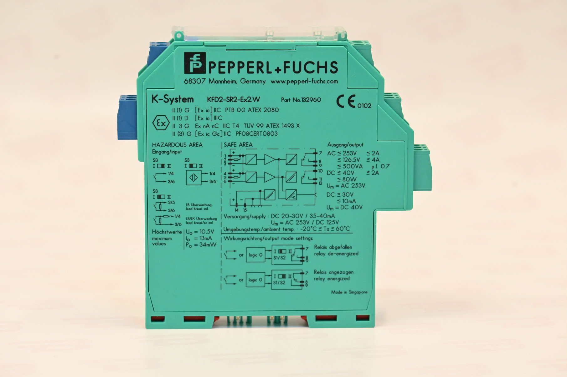 Pepperl+Fuchs 132960 KFD2-SR2-Ex2W 