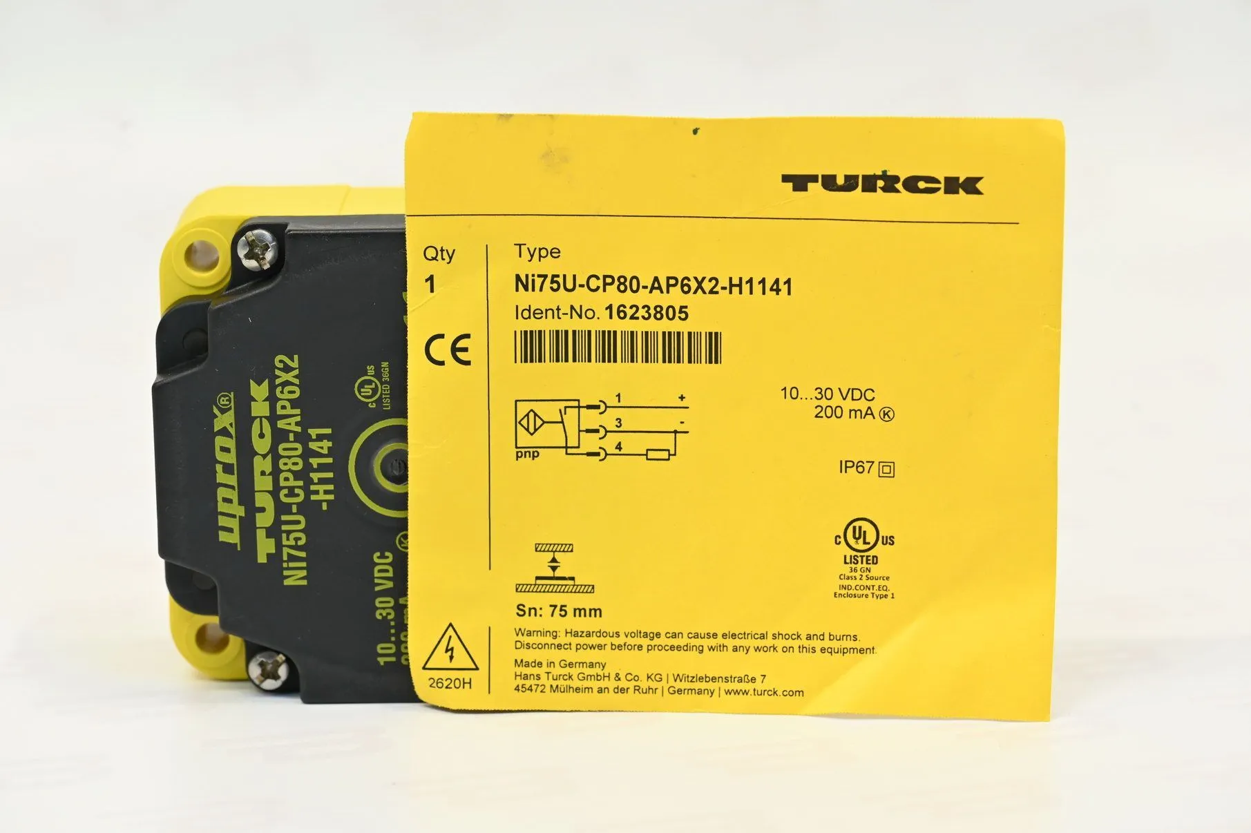 Turck 1623805 NI75U-CP80-AP6X2-H1141 